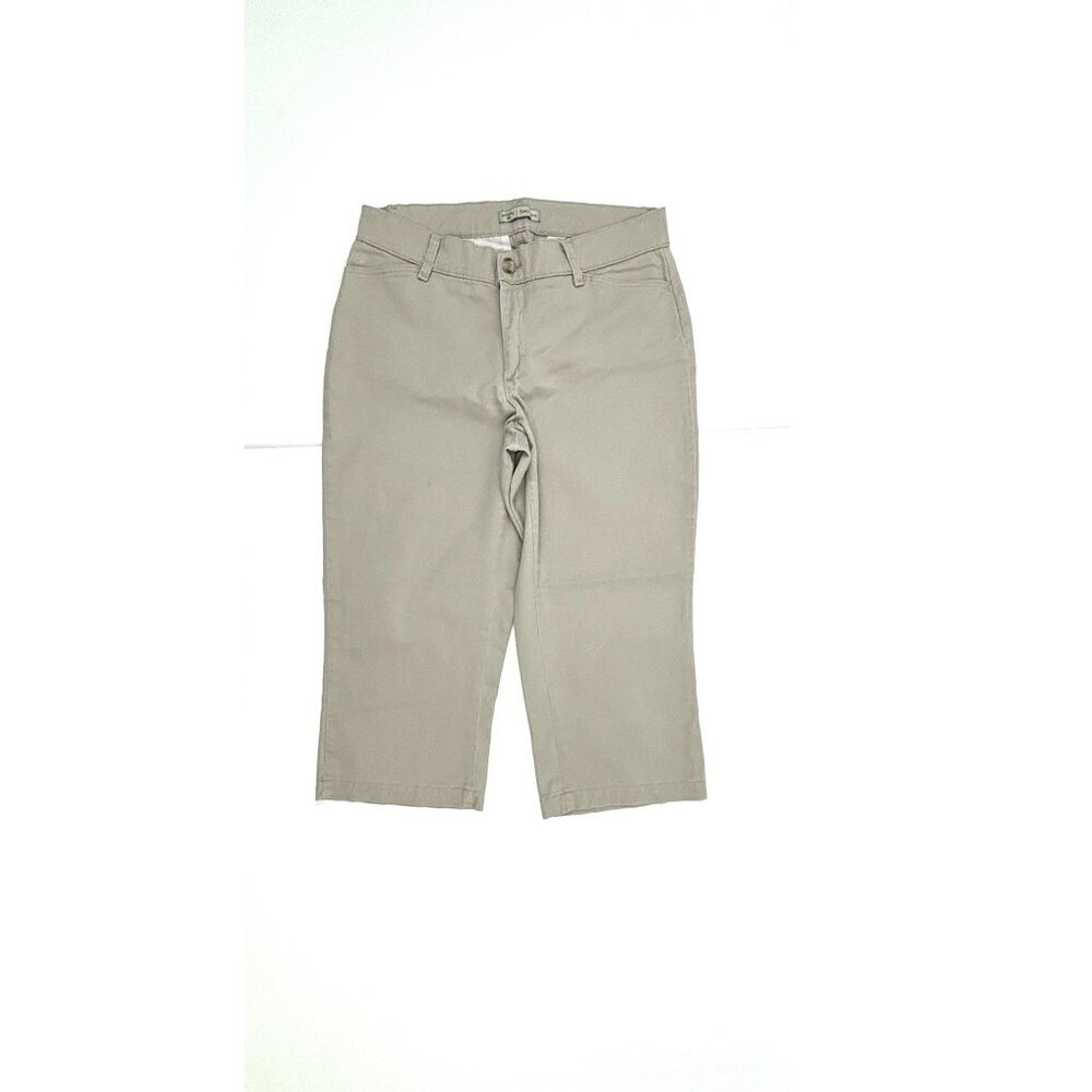 Riders by lee easy Care Crop Women's size 12 Beige Chino‎ Pants